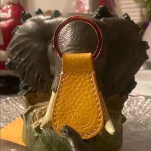 DOONEY & BOURKE Yellow Leather Keychain!